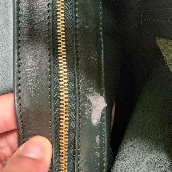 Alice D Small Green Leather Croc Tote - Picture 5 of 6